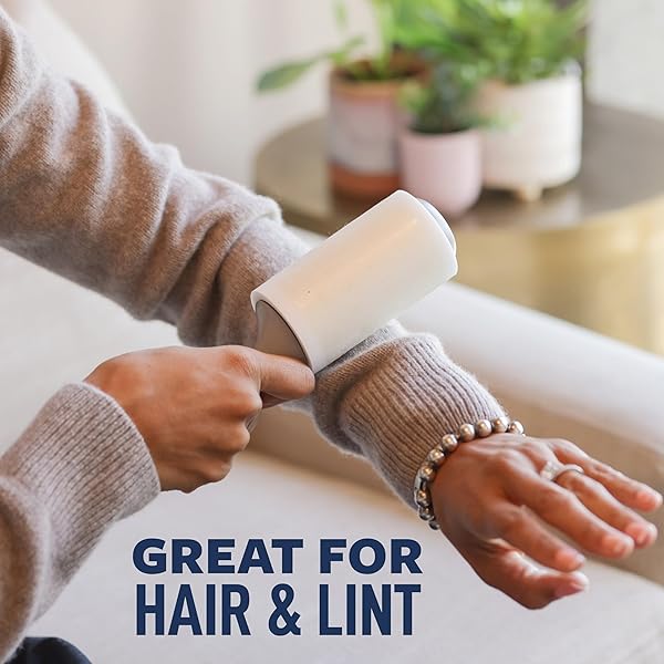 SCOTCH-BRITE EVERYDAY CLEAN LINT ROLLER, 3 PACK, LINT REMOVER FOR PET HAIR, DARK CLOTHES, FURNITURE, AND DUSTY SURFACES, PICKS UP FUR & FLUFF IN YOUR HOME, CAR & OFFICE, 300 ADHESIVE SHEETS TOTAL