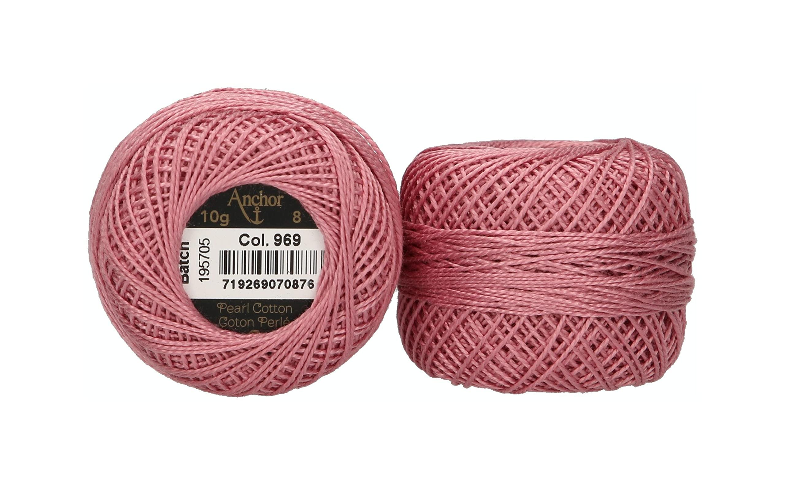 ANCHOR Pearl Yarn, Thickness: 8, Packaging: 10G, Running Length: 82M altrosa Embroidery Threads — image 1