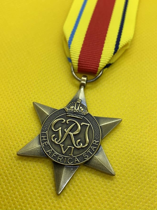 Africa Star Medal, British WW2 Full Size Replica WW2 Medal, WW2 Medals Amazon.co.uk Sports