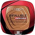 L'Oreal Paris Makeup Infallible Fresh Wear Foundation in a Powder, Up to 24H Wear, Waterproof, Sienna, 0.31 oz.