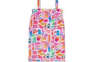 iscream + Corey Paige Designs Big Girls' Silky Soft Plush Spa Wrap for Home, Travel, Summer Camp - Live Brightly Collection