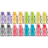 MILTON 16 pack 6 oz Kids Water Bottle for School Leak Free Flip Lid- Portable Small Sports Water Bottle for Adults Carry Strap Party Favors for Kids Treats Prizes Gifts Goodie Bag Stuffers Bulk Pack