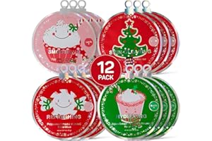 SpaLife Christmas Stocking Stuffer Facial Masks 12-Pack - Hydrating, Smoothing, and Refreshing Skin-Clearing Face Sheet Masks - Skincare Set for Moisturizing and Soothing Beauty