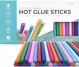 Smith's Colourful Glitter Glue Sticks 7mm x 100mm 50 Pack RoHS Safe