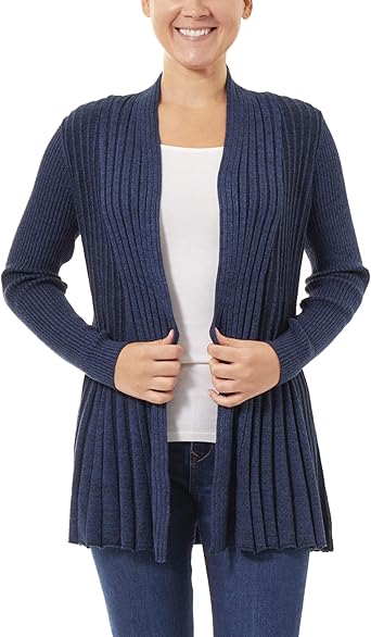 marled knit cardigan