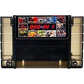 Retrotech 900 In 1 Game Cartridge For SNES Super Nintendo 16Bit Game Console - Transparent Black