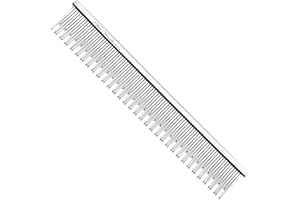 Chris Christensen 6in Cat/Carding Dual Tooth Butter Comb, Groom Like a Professional, Rounded Corners Prevent Friction and Bre