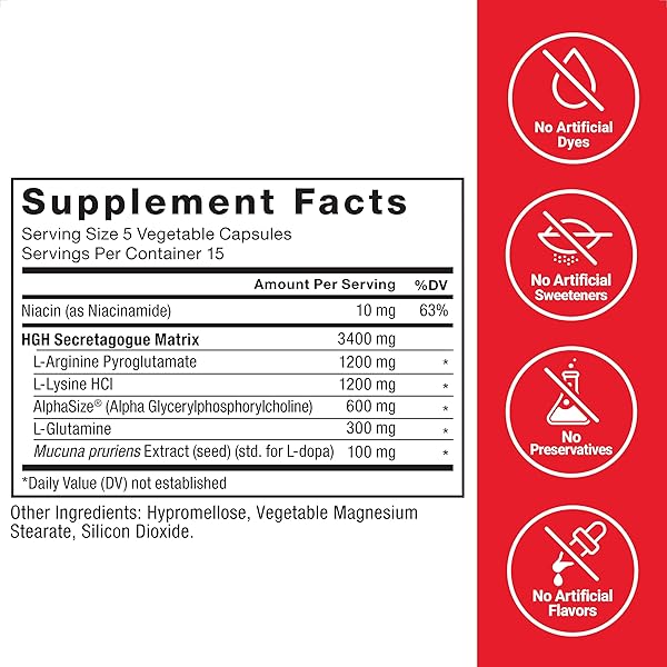 FORCE FACTOR PRIME HGH SECRETION ACTIVATOR, HGH SUPPLEMENT FOR MEN WITH CLINICALLY STUDIED ALPHASIZE TO HELP TRIGGER HGH PRODUCTION, INCREASE WORKOUT FORCE, AND IMPROVE PERFORMANCE, 75 CAPSULES