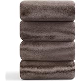 4 Piece Bath Towel Set 35"x70"Oversized Bath Towel for Bathroom Ultra Soft Fluffy Extra Large Bath Sheet Luxury Premium Bathroom Towel Highly Absorbent Quick Dry Shower Towel for Hotel Spa,Brown