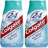 Colgate 2 in 1 Whitening Icy Blast Toothpaste &amp; Mouthwash, 4.6oz, 2pk
