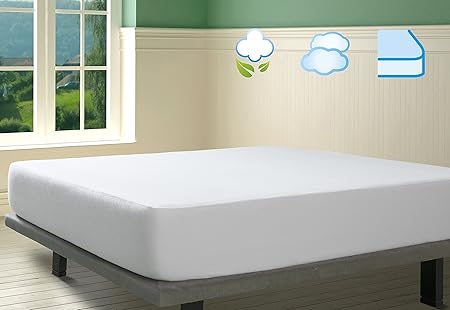 Eponge Bouclette 100 Coton Protege Matelas 160 X 190 Cm Impermeable Traitee Aloe Vera 160x190cm Drap Housse Savel Alese Sur Matelas Matelas Et Sommiers Mystik Com Au