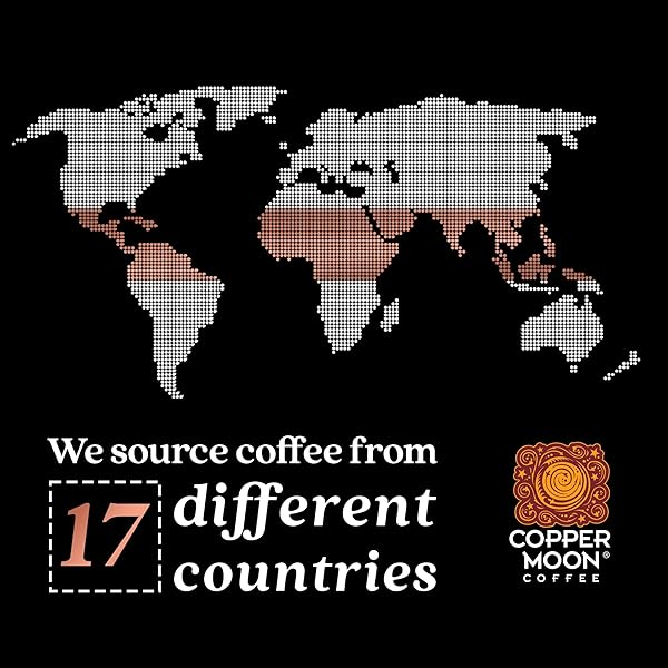 COPPER MOON MEDIUM ROAST GROUND COFFEE, CARAMEL VANILLA BLEND, 12 OUNCE BAG