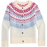 vineyard vines Girls Girls' Fairisle Button Cardigan Sweater