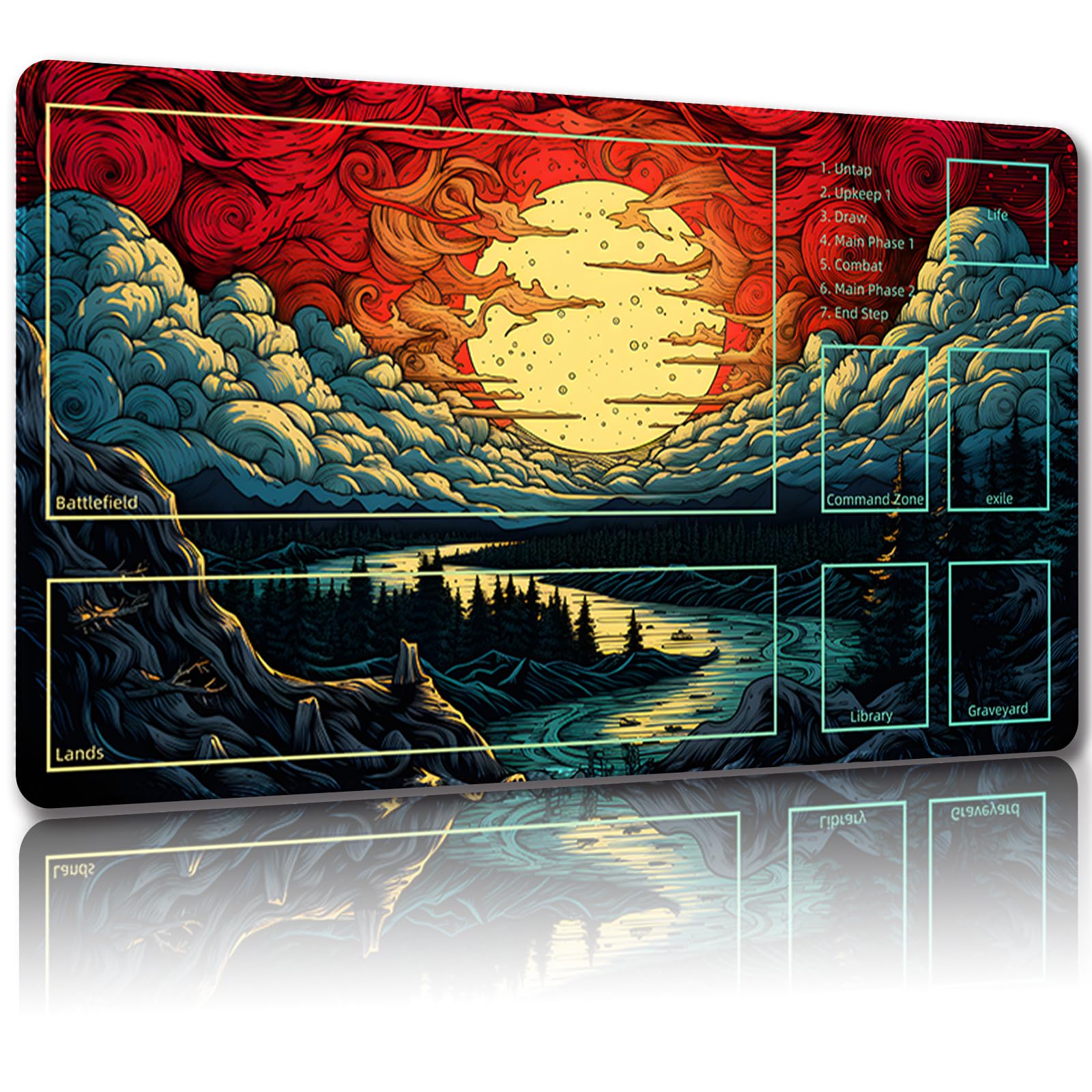 Malqiqi Playmat for MTG, with Free Storage