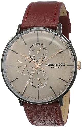 Men Sport Quartz Watch with Stainless Steel Strap 3 Sub dials Chronograph Waterproof Timing Watch(#-Black Belt...