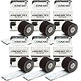 Kinesio Taping - Elastic Therapeutic Athletic Tape Tex Gold FP - Black – 2 in. x 16.4 ft - 6 Pack