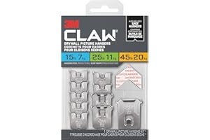 3M CLAW Drywall Picture Hanger Variety Pack for Wall Decor with Temporary Spot Marker, 10 Hangers, 10 Markers/Pack