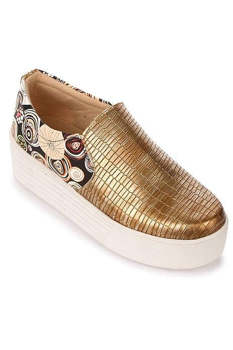 gold plimsolls