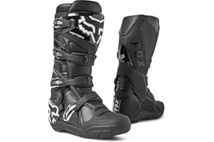 Fox Racing Men's Motion X Off Road Motocross Dirt Bike Boots, Black, 9.5