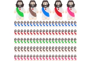 Owurha 100 Pcs Little Jesus Figures Original Design Mini Jesus Figurines, Tiny Baby Jesus Figures Bulk 100 to Hide and Seek Religious Party Favors Sunday School Baptism Gift Easter Egg Stuffers