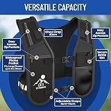 Lati Outdoors Running Vest with Waterproof Phone Pouch 6 Pockets 500ml view 2