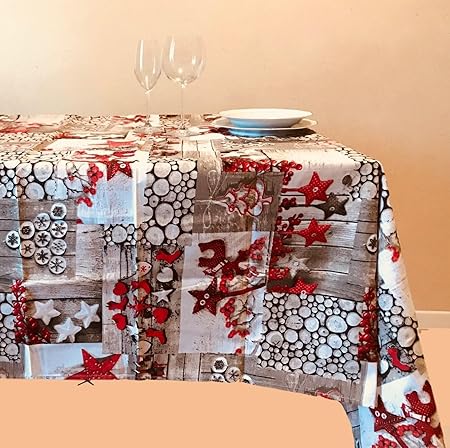 Idee Regalo Natale Prezzi Bassi.Goldenhome Tovaglia Di Natale Misto Cotone Coloratissima Idea Regalo Natale Misura 140 X 230 Cm Modello Sassolini Amazon It Casa E Cucina