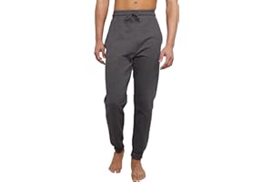 Hanes Men's Ecosmart Jogger Sweatpants, Men's Midweight Fleece Lounge Pants, 30.5