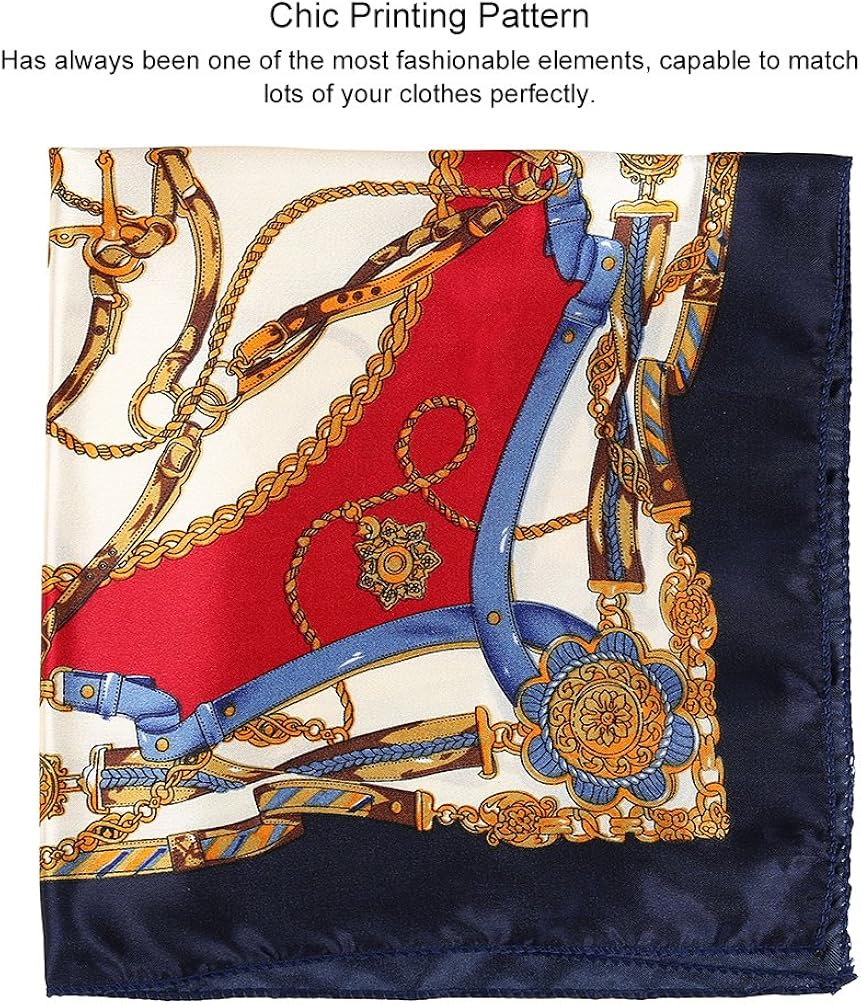 Vbiger Women Small Square Satin Scarf Mixed Neck Head Scarf Set 19.7 x 19.7 inches at  Women’s Clothing store