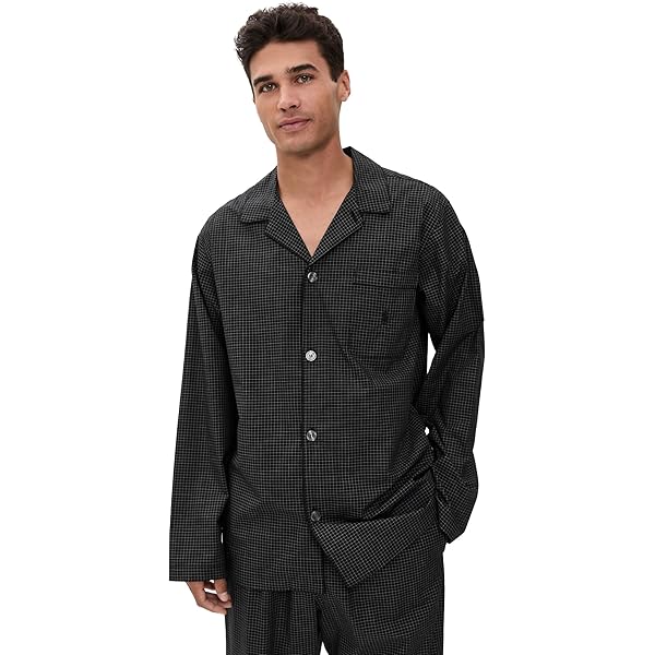 Amazon.com: Polo Ralph Lauren 男款鈕扣棉/彈性纖維混紡睡眠服藍色多