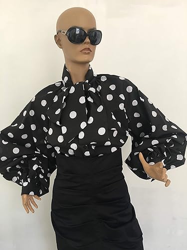 black cocktail blouse