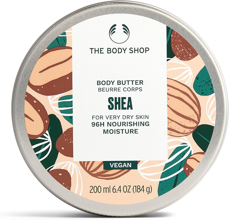 The Body Shop Shea Body Butter 200ml Nourishing Moisturiser Non Greasy Vegan