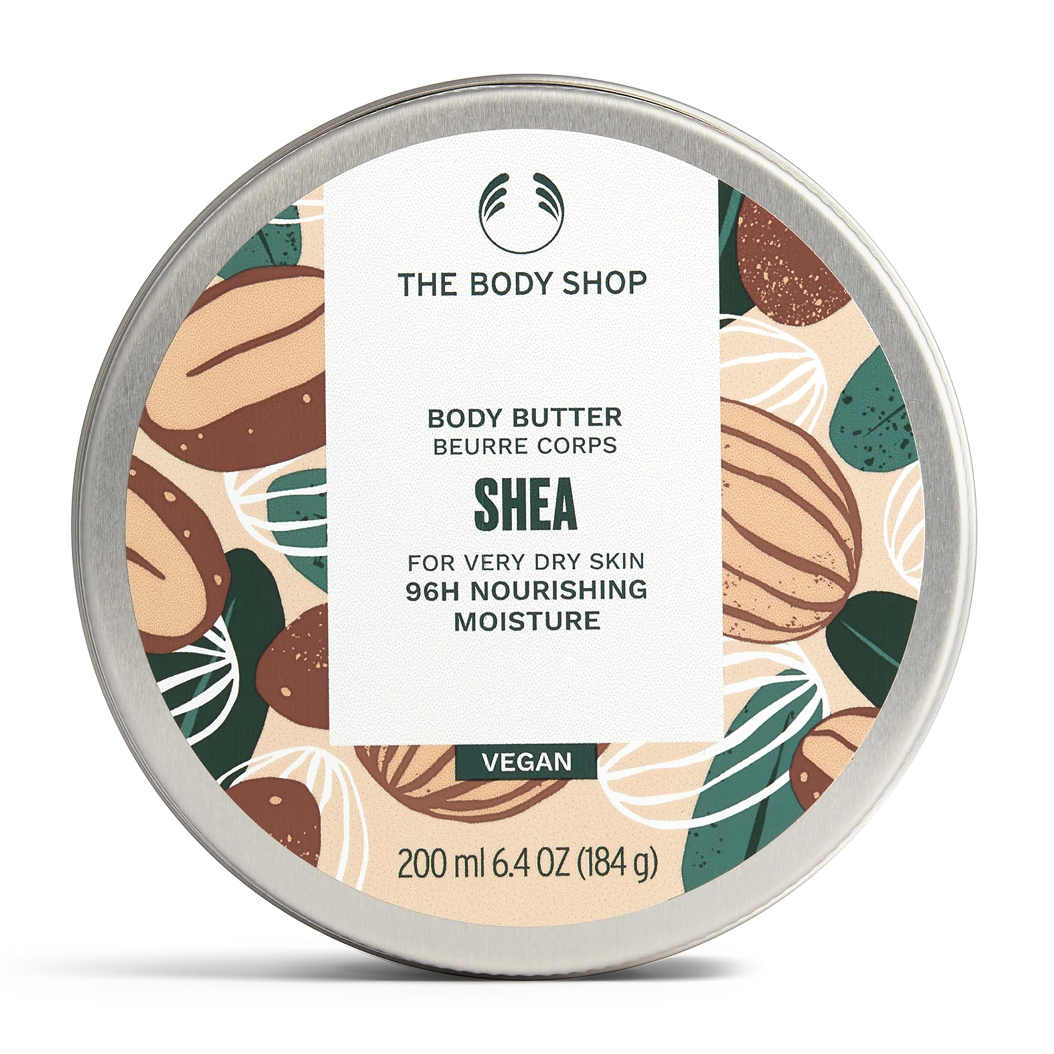 The Body Shop Shea Body Butter – Hydrating & Moisturizing Skincare for Very Dry Skin – Vegan – 6.4 oz