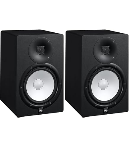 「B」Yamaha HS7 ブラックペア インシュレーター＆スタンド付き ヤマハ YAMAHA HS7 パワードスタジオモニタースピーカー Dicon Audio