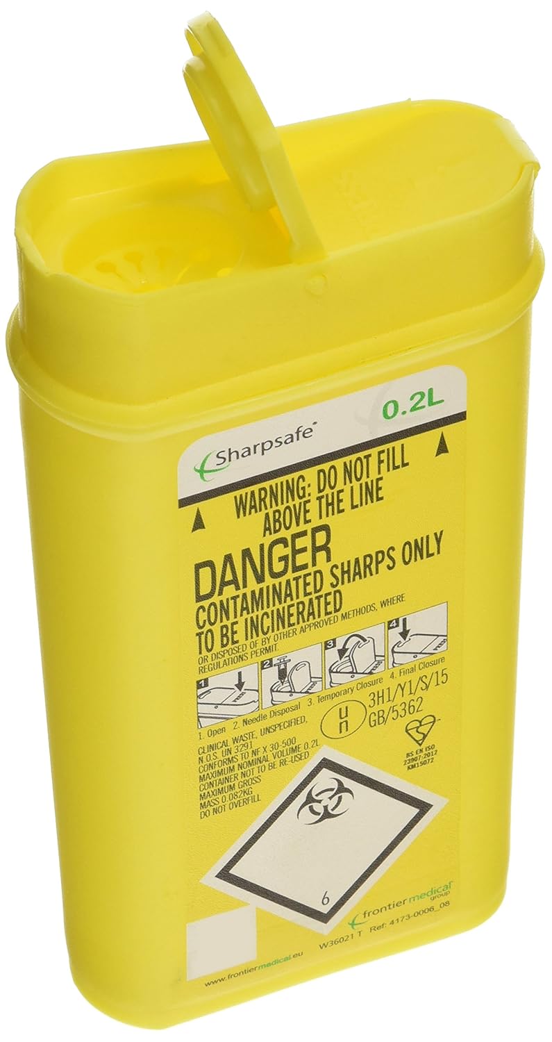 SharpSafe 0.2l Sharps Bin Amazon.co.uk Business, Industry & Science