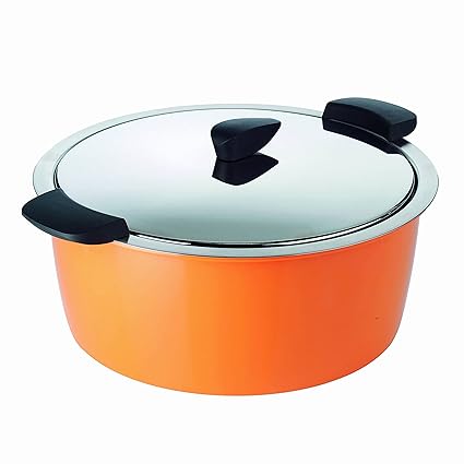 KUHN RIKON 30704 Cacerola Hotpan, Acero Inoxidable, Naranja, 26 cm