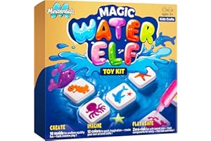 MINISENTIALS Magic Water Elf Toy Kit - Crafts Kit for Kids - Magic Gel Water Pets - Make Your Own Squishies Arts and Crafts Toys -Kids Birthday Party Favor for Girls Boys Ages 3+