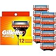 Gillette Fusion5 Mens Razor Blade Refills, Lubrastrip for a More Comfortable Shave, 12 Count