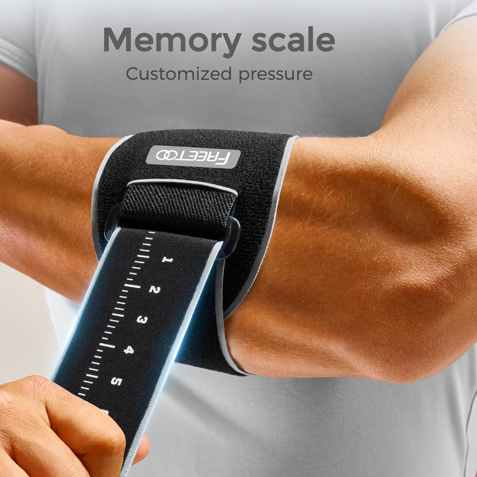FREETOO Tennis Elbow Brace for Men Women for Tendonitis, Tennis Elbow Strap with Gel Pad, Golfers Elbow Brace for Men for Tennis & Golfers Elbow,Lateral Medial Epicondylitis. Fits Forearm 7.1''-11''