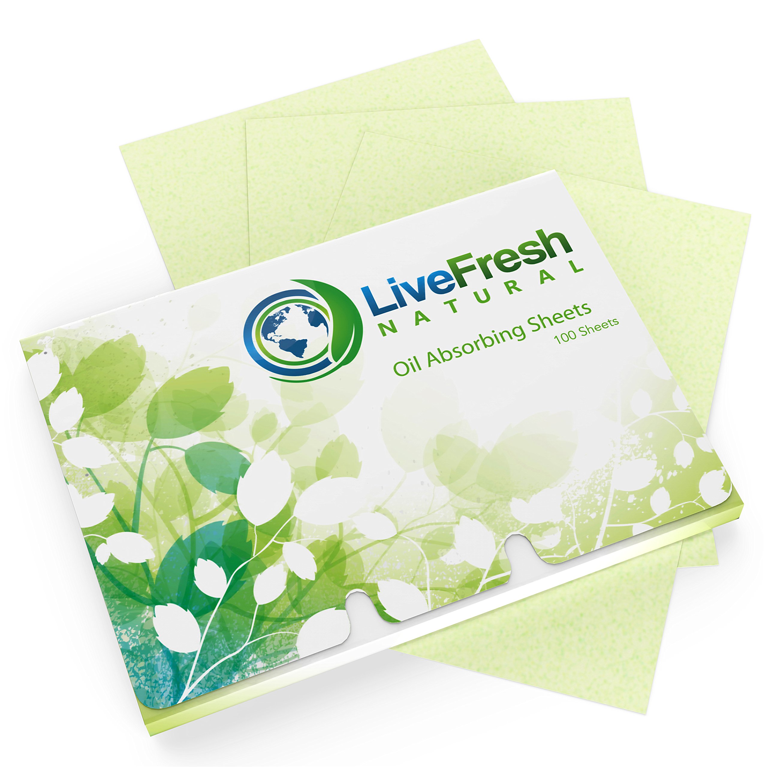 LiveFresh Natural Oil Blotting Paper, Large 100 Pack Buy Online in