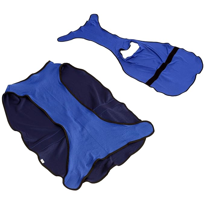 PawHut Hundekühlweste Kühlweste Kühljacke Hunde Cooling Vest schnelle Abkühlung Polyester Blau ?50 x L50 cm / Ø56 x 60 cm / ?