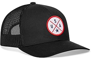 HAKA State City Trucker Hat for Men & Women, Adjustable Baseball Hat, Mesh Snapback, Sturdy Outdoor Black Golf Hat