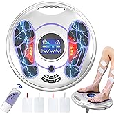 EIGOTDYH EMS Foot Massager for Neuropathy, NMES Foot Stimulator for Neuropathy Feet Massager for Circulation and Pain Relief EMS with TENS Unit Muscle Stimulator Pads