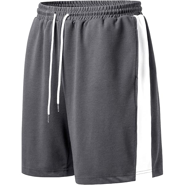 stripes adjustable shorts サイズM MEN'S *PREMIUM MESH BASKETBALL SHORTS W/ STRIPE BOTTOM S-5XL