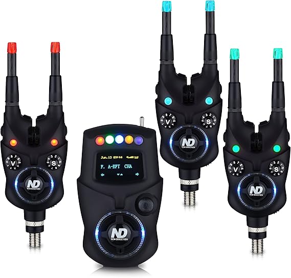 New Direction Tackle Bluetooth Bite Alarm 3+1 Set For Carp Fishing
