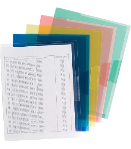 Lot De 25 Pochettes Plastique Transparentes Pour Documents - Format 8.5 X 11 Pouces, Neuves