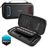 i-Blason Carrying Case for Nintendo Switch 2/Switch 1/OLED, Waterproof Hard Shell Travel Nintendo Switch Case with Large Capacity, 12 Game Card Slots, Fits Switch Games Console & Accessories, Black