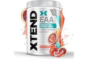 Xtend Scivation EAA + BCAA Powder | Muscle Recovery & Lean Muscle Growth | 9 Essential Amino Acids for Intra Workout or Post Workout Recovery | 10g EAAs Per 2 Servings | Blood Orange 40 Servings