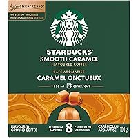 Smooth Caramel, For NESPRESSO VERTUO, Flavoured Blonde Roast, Notes of Buttery Caramel and Vanilla, NESPRESSO Coffee Capsules