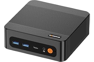 BOSGAME P6 Gaming Mini PC w/AMD Ryzen 9 6900HX | 32GB DDR5 RAM | 1TB PCIe 4.0 NVMe SSD | Dual Gigabit Ethernet | Triple Display (HDMI/DP/USB-C) | AX210 Wi-Fi 6E | BT 5.3 | Compact Desktop Computer