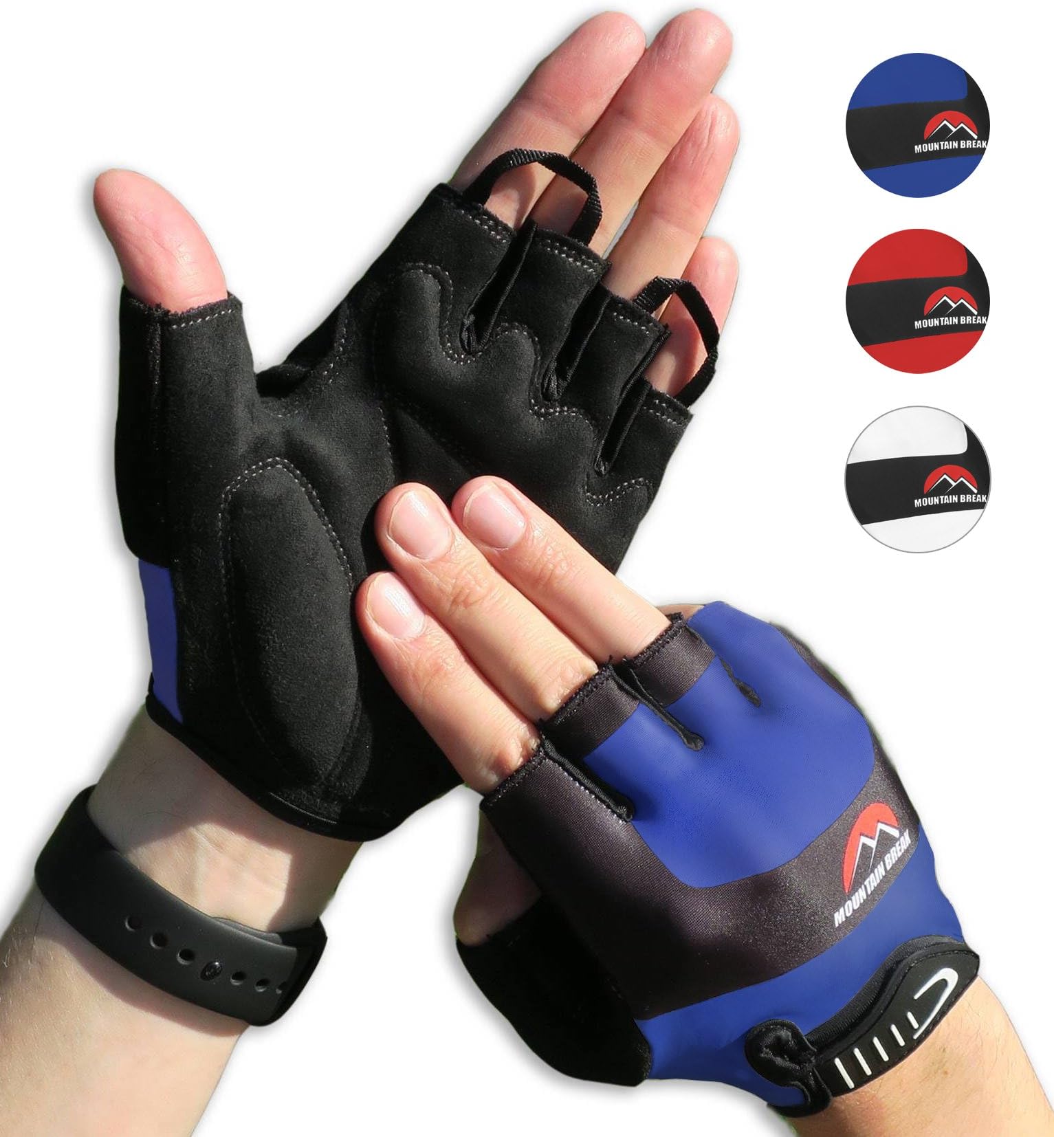Cycling Gloves Mountain Bike Gloves Road Racing Bicycle Gloves for Biking, Mountain Biking, Riding, Gym, Sports, Foam Padded Breathable Half Finger Gloves, Men Women Work Gloves